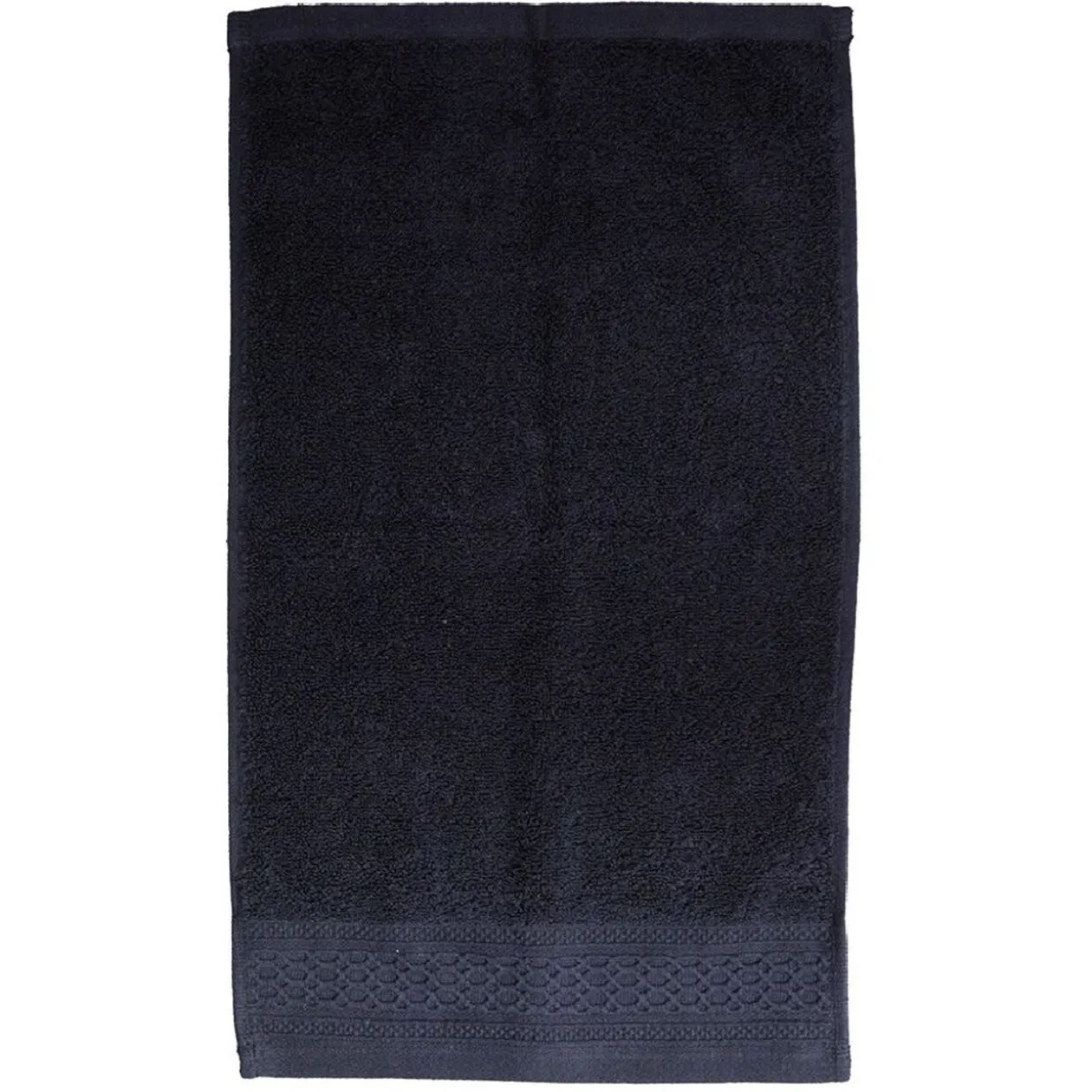 Serviette invité en coton noir 50x30 cm