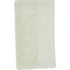 Serviette invité en coton vert 50x30 cm