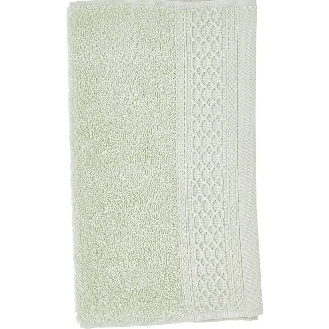 Serviette invité en coton vert 50x30 cm