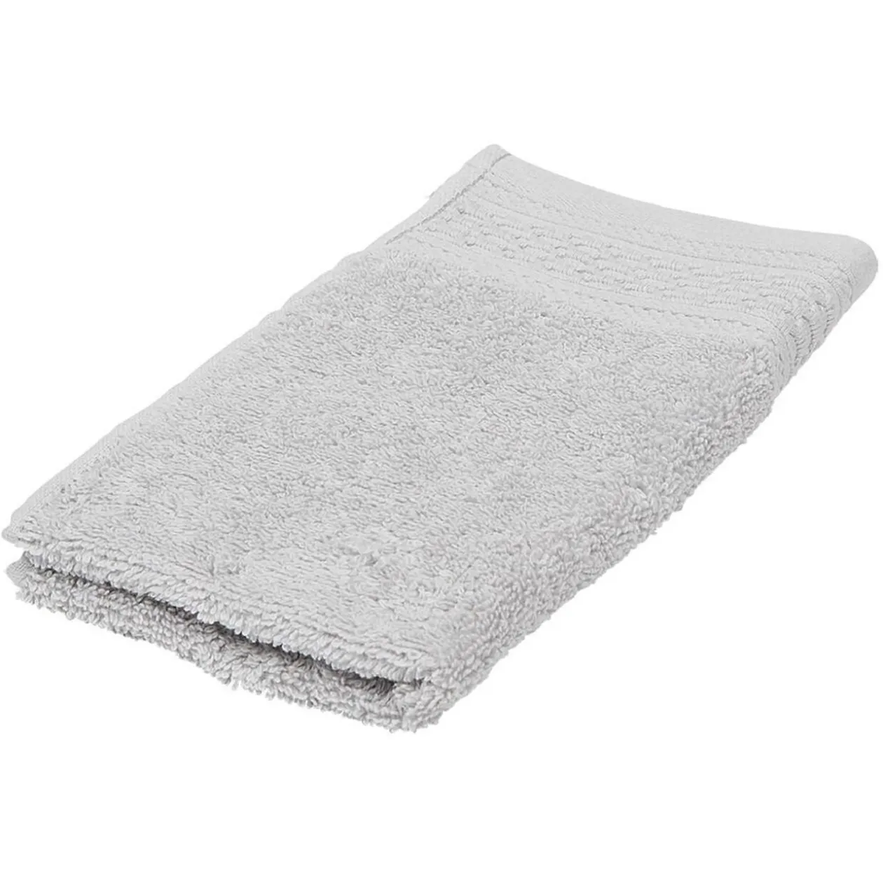 Serviette invité en coton gris 50x30 cm