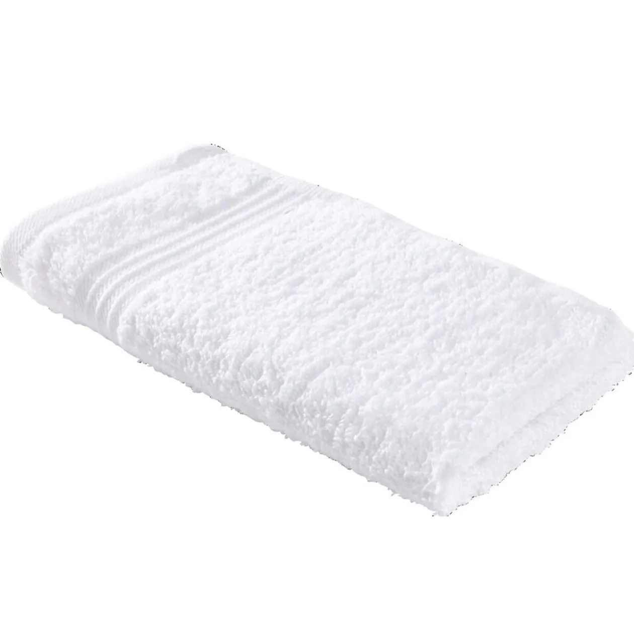 Serviette invité 30x50cm coton blanc craie