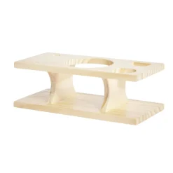 Set à cocktail acier avec support bois 6 pièces