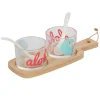 Set apéritif Aloha planche coupelle cuillère