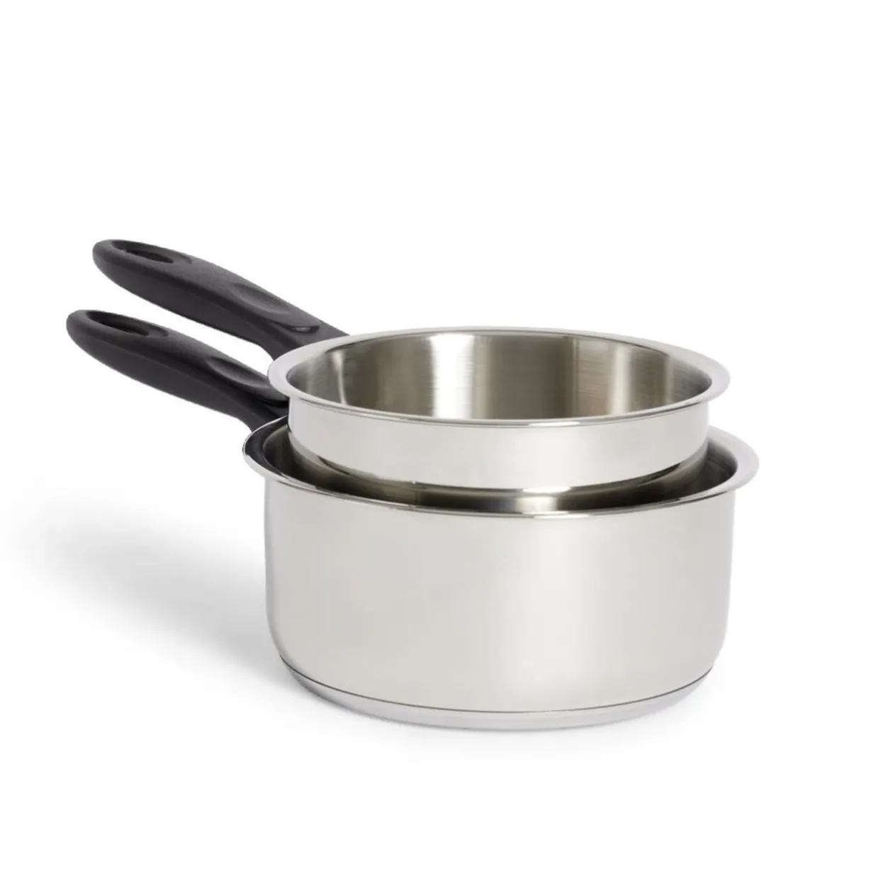 Set casserole inox x2 - Ø16cm et Ø18cm