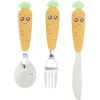 Set couverts enfant carotte orange
