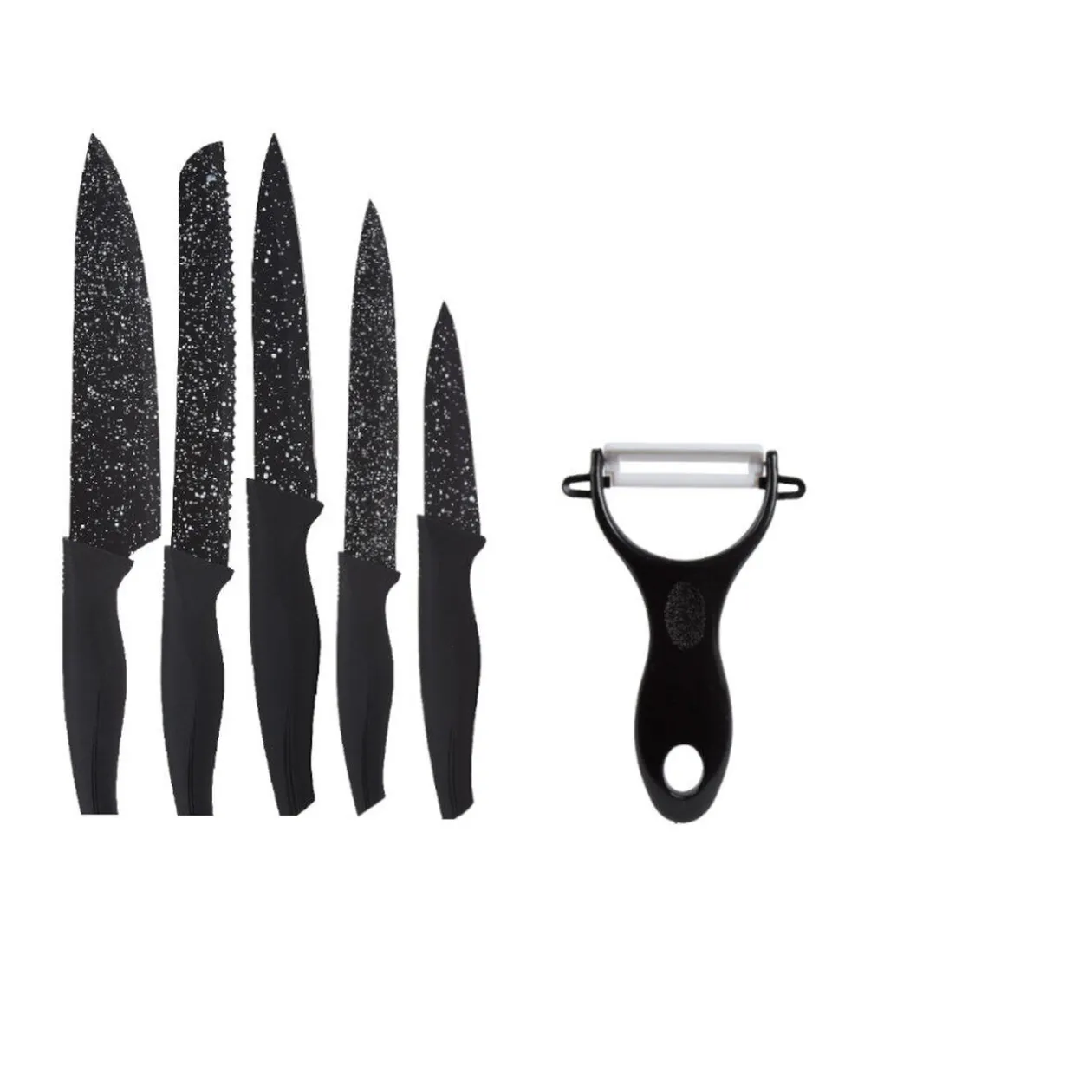 Set de 5 couteaux et 1 éplucheur