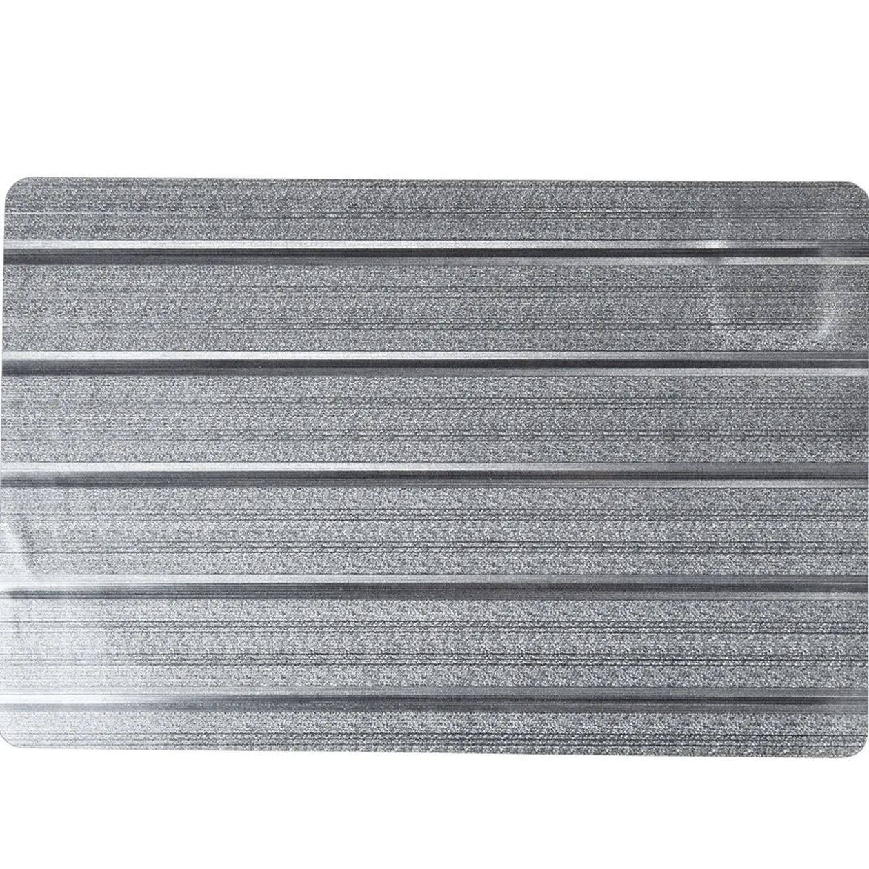 Set de table argenté métallisé relief