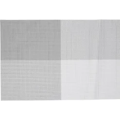 Set de table blanc et gris