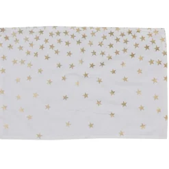 Set de table blanc étoiles dorées
