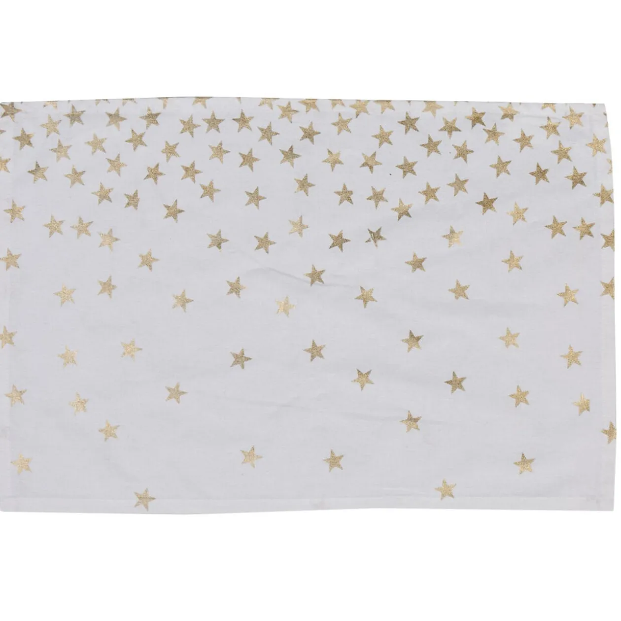 Set de table blanc étoiles dorées