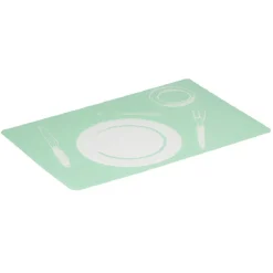 Set de table bleu et gris