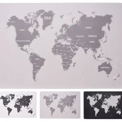 Set de table carte du monde