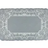 Set de table dentelle gris