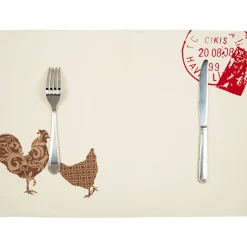 Set de table design poules