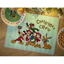 Set de table Disney Mickey Ø35cm - rouge ou vert