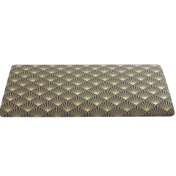 Set de table effet métallisé noir et doré