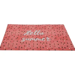 Set de table Hello summer ou motif feuillage