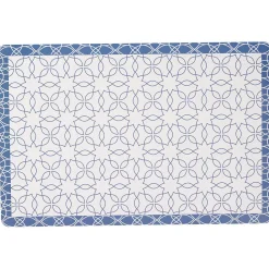 Set de table imprimé géométrique bleu vert 45x30 cm