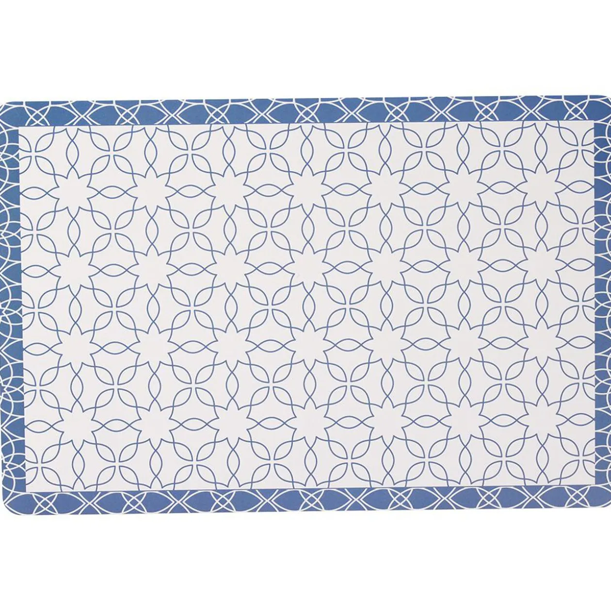 Set de table imprimé géométrique bleu vert 45x30 cm