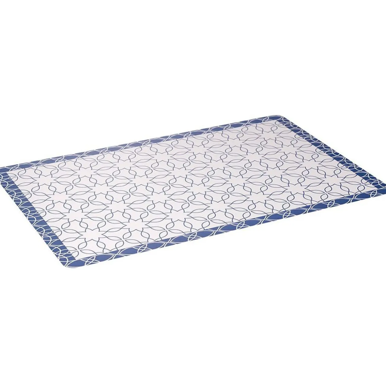 Set de table imprimé géométrique bleu vert 45x30 cm