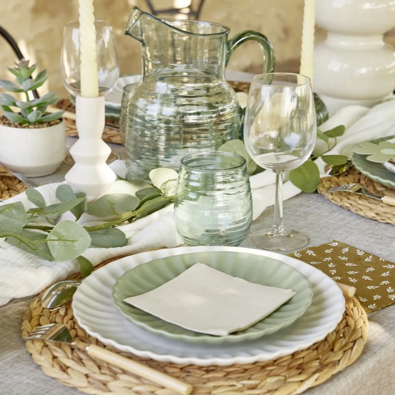 Set de table jacinthe d'eau tressée Ø35 cm