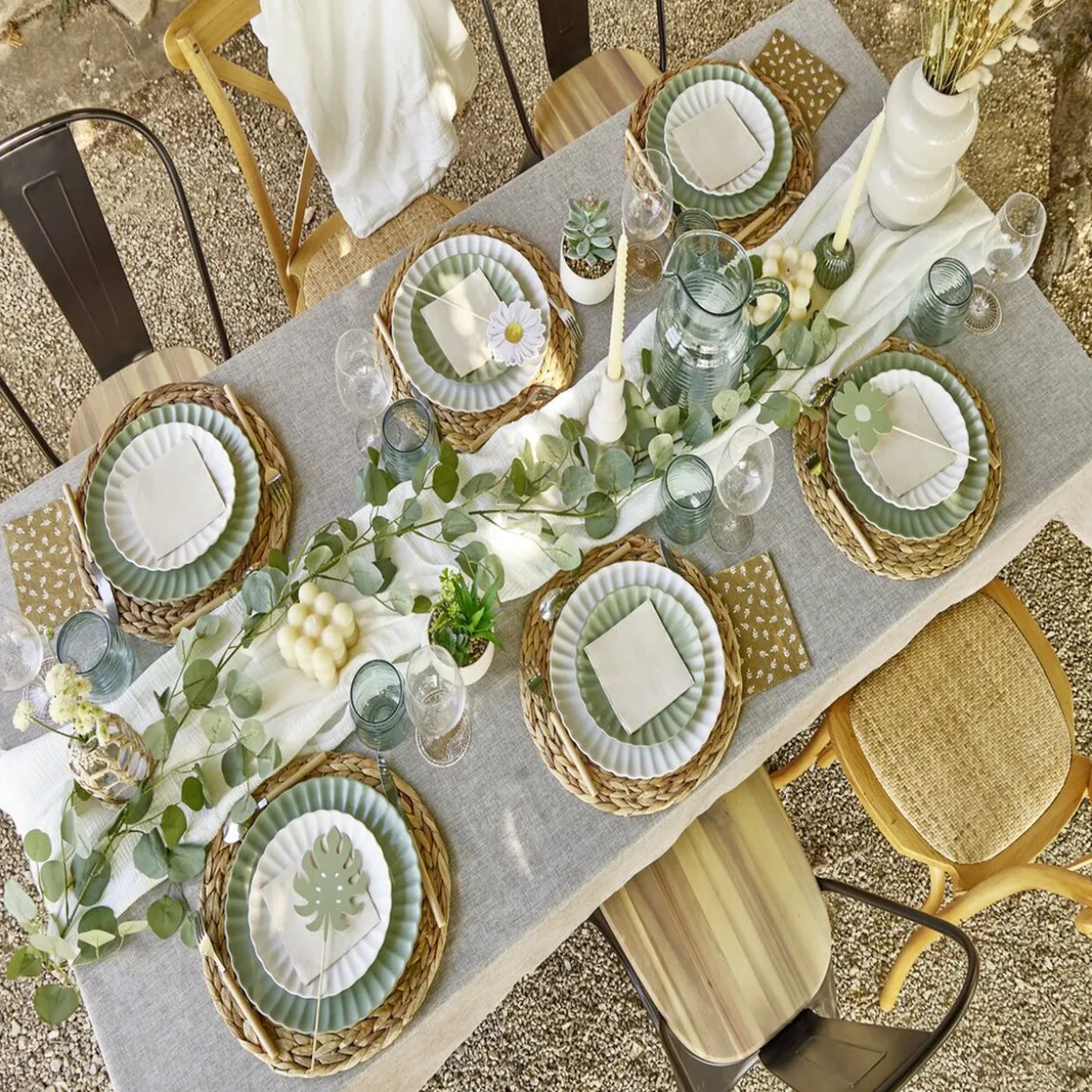 Set de table jacinthe d'eau tressée Ø35 cm