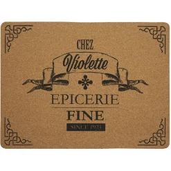 Set de table liège "Chez violette"