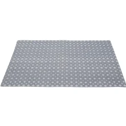 Set de table motif losange gris et blanc