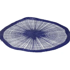 Set de table papier ajouré bleu Ø38 cm