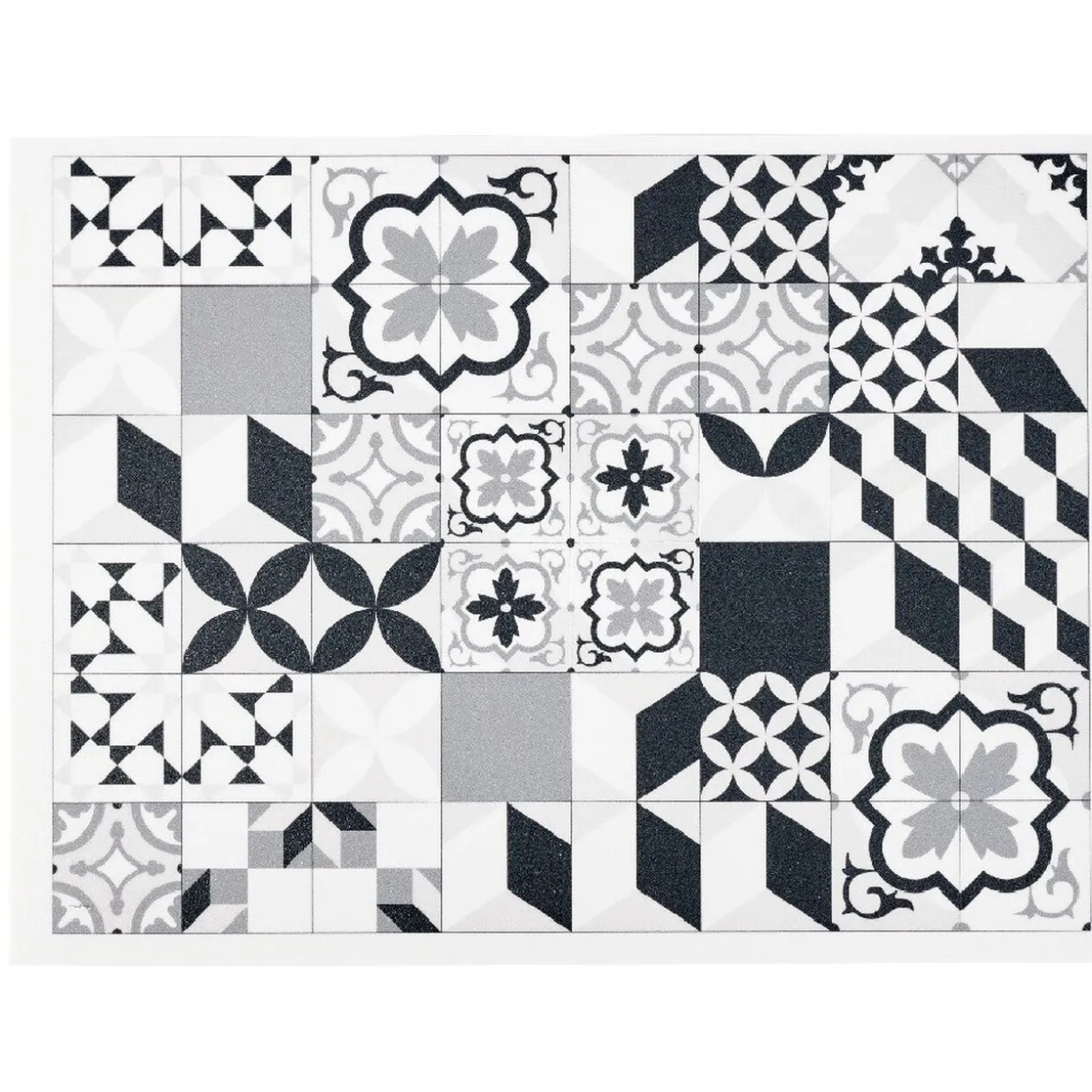 Set de table plastique carreaux de ciment mixés