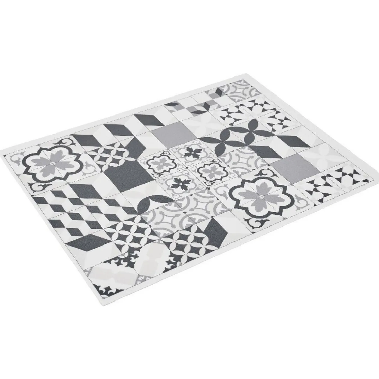 Set de table plastique carreaux de ciment mixés