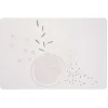 Set de table plastique rose et blanc 45x30 cm