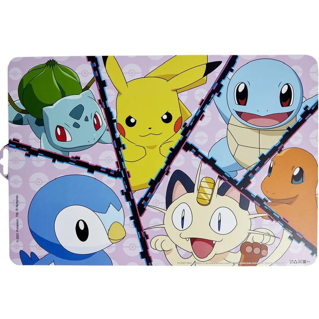 Set de table pour enfant Pokémon 43x27cm