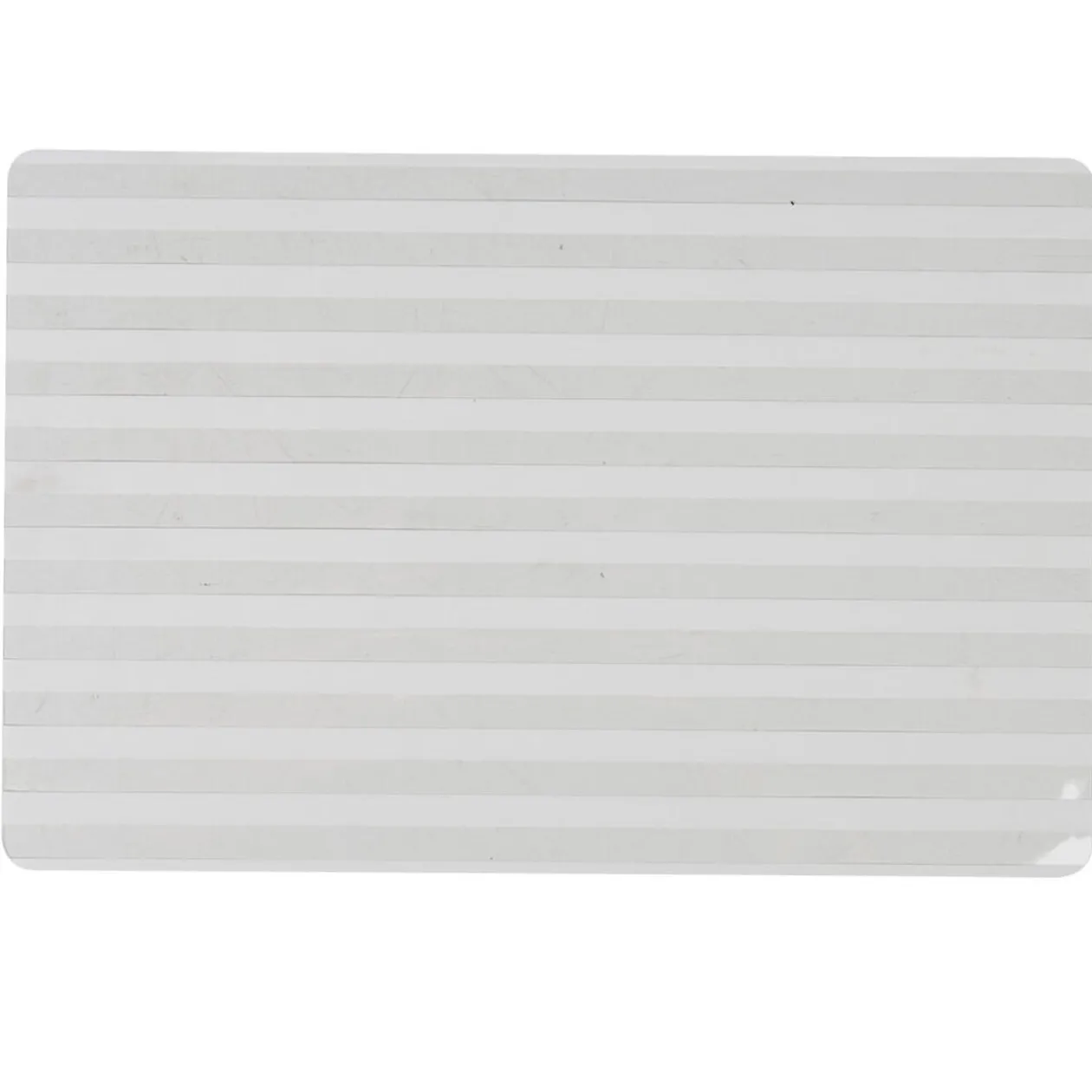 Set de table rayures blanches et transparentes