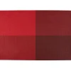 Set de table rectangle rouge