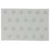 Set de table rectangulaire gris motifs étoiles