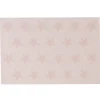 Set de table rectangulaire rose motifs étoiles