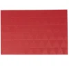 Set de table rectangulaire motif triangles rouges
