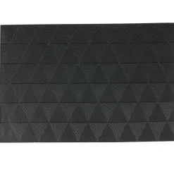 Set de table rectangulaire motif triangles noirs