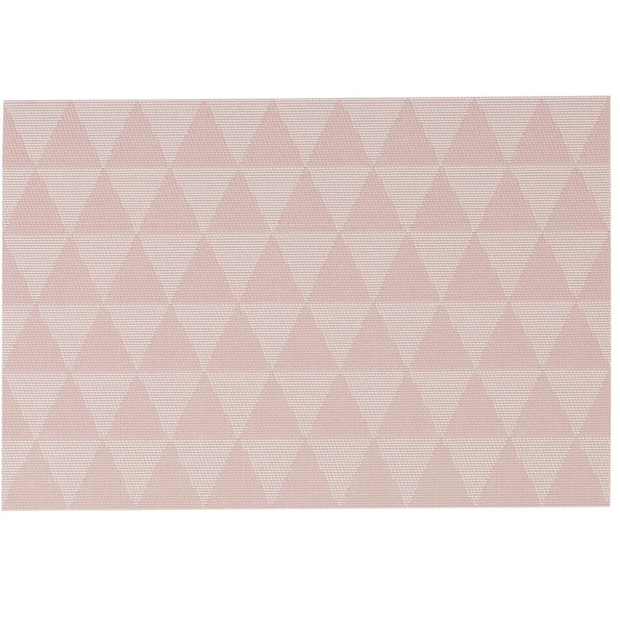 Set de table rectangulaire motif triangles roses