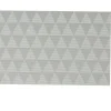 Set de table rectangulaire motif triangles gris