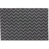 Set de table rectangulaire motif chevrons noirs