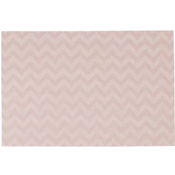 Set de table rectangulaire motif chevrons roses