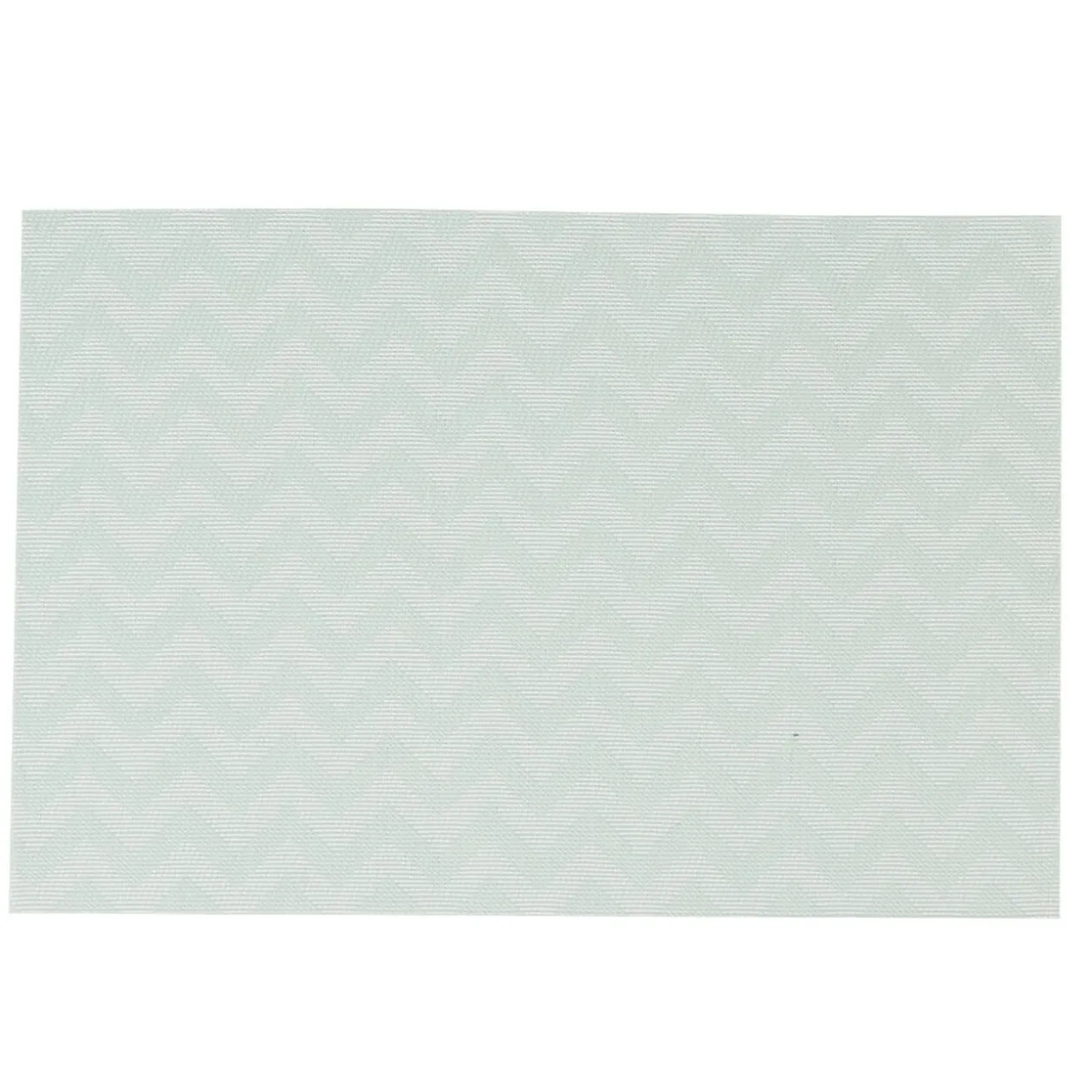 Set de table rectangulaire motif chevrons verts d eau