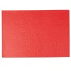 Set de table rectangulaire rouge