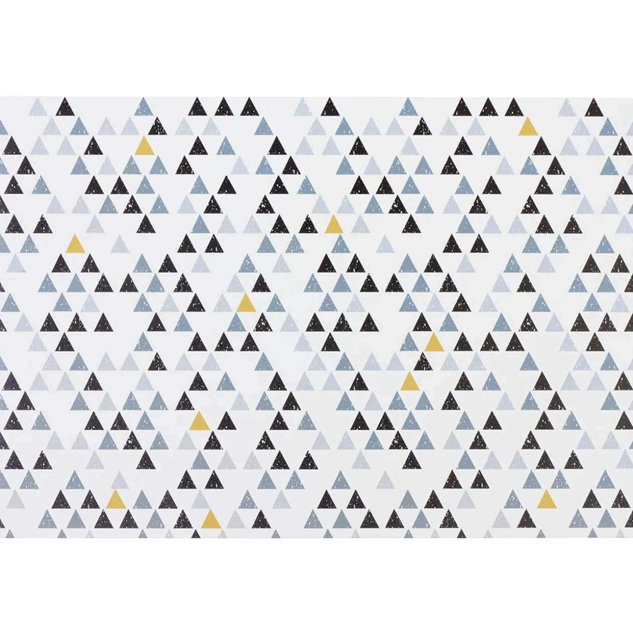 Set de table rectangulaire plastique imprimé triangles effet givre