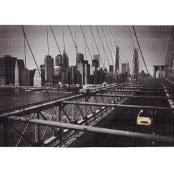 Set de table rectangulaire textilène imprimé taxi New York