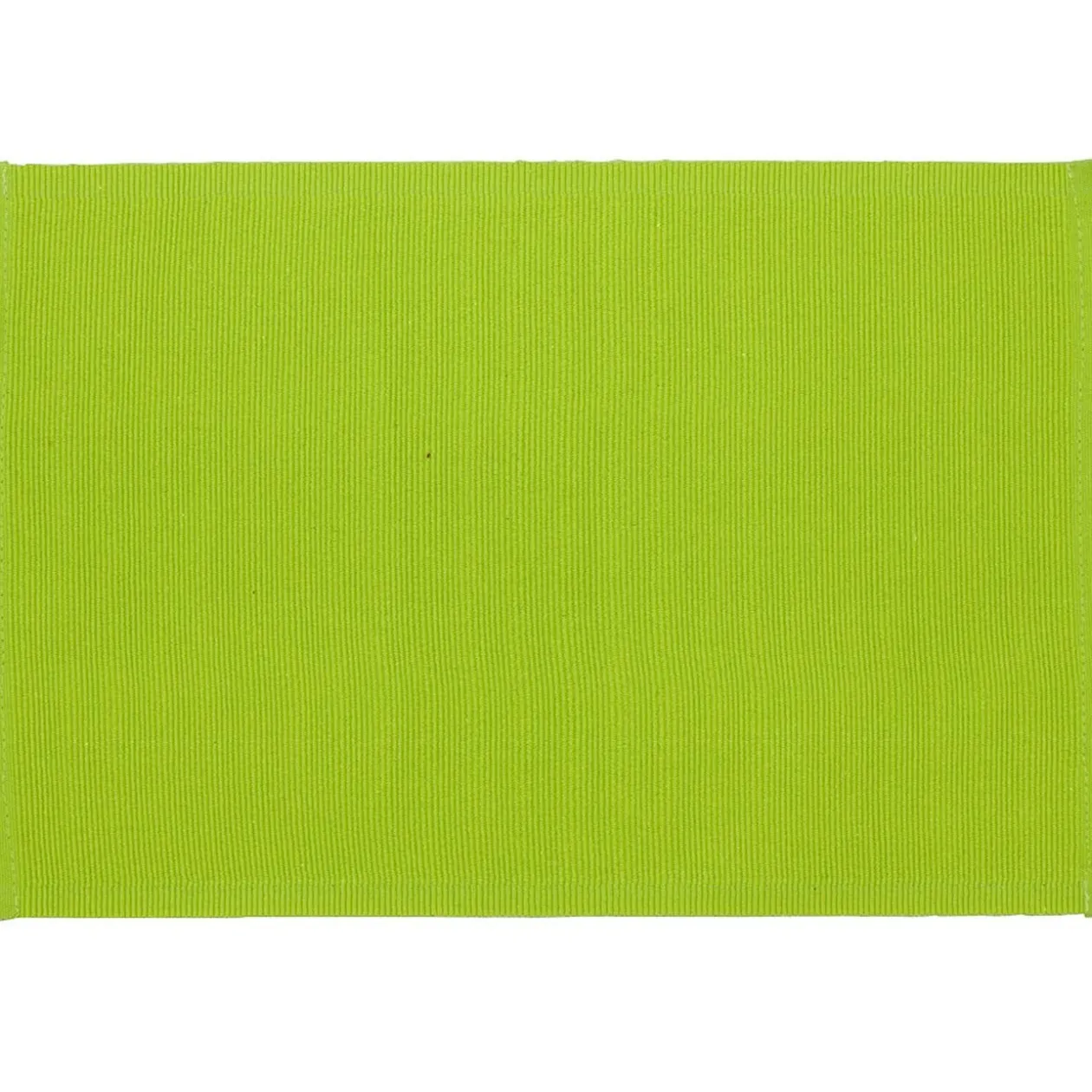 Set de table rectangulaire en coton uni vert