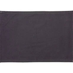 Set de table rectangulaire polyester uni gris