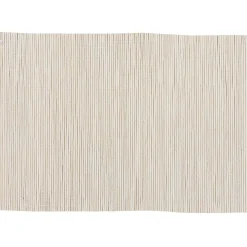 Set de table rectangulaire en bambou blanc